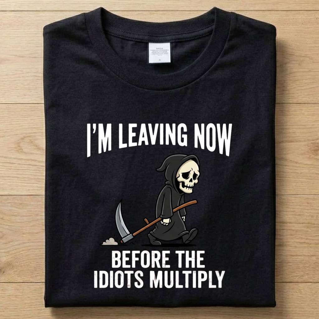 Idiots Reaper - Funny T-Shirt Unisex