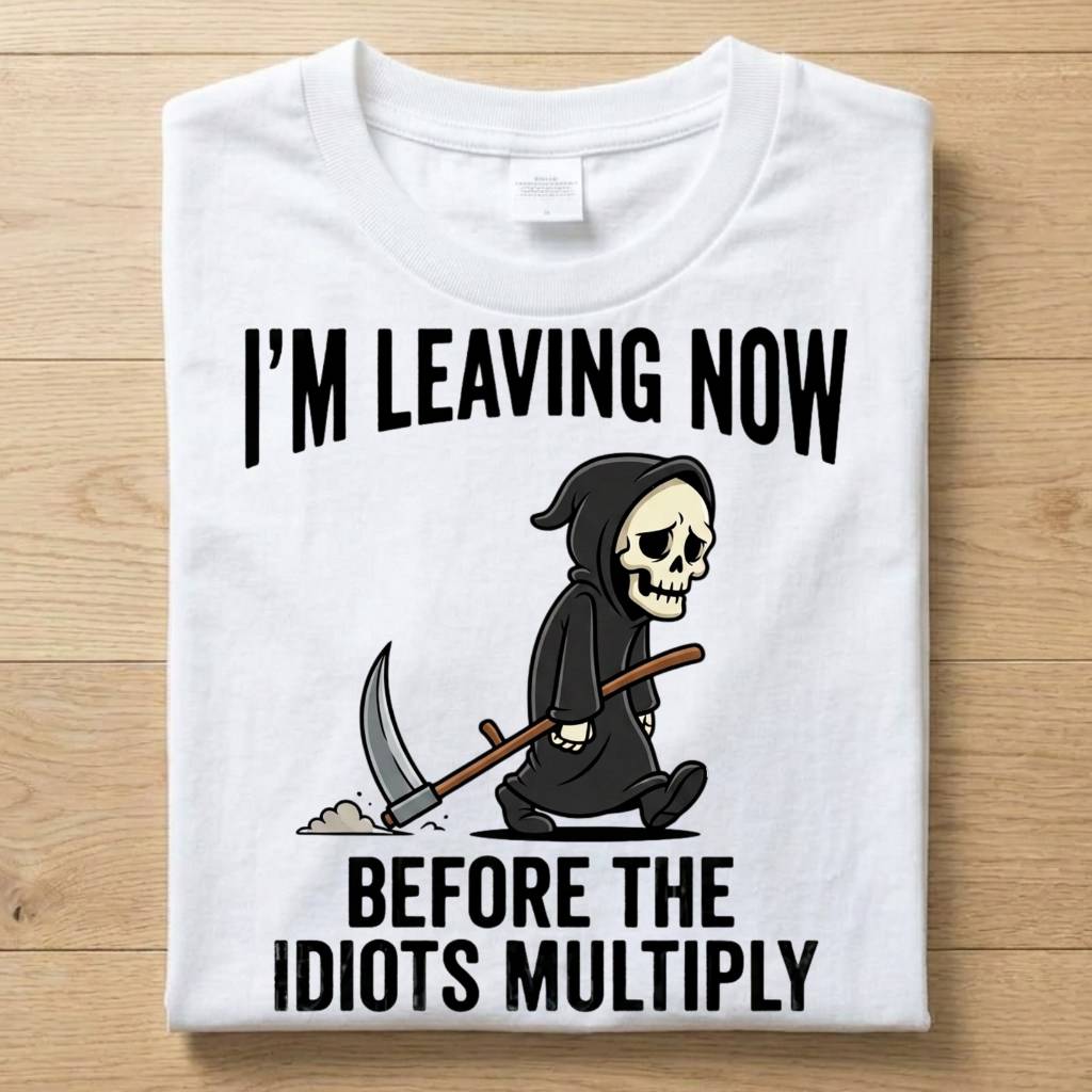 Idiots Reaper - Funny T-Shirt Unisex