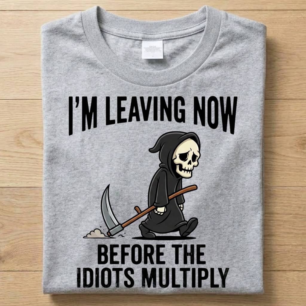 Idiots Reaper - Funny T-Shirt Unisex