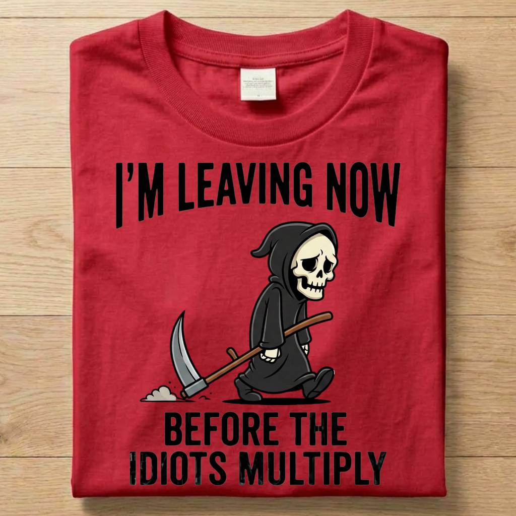 Idiots Reaper - Funny T-Shirt Unisex