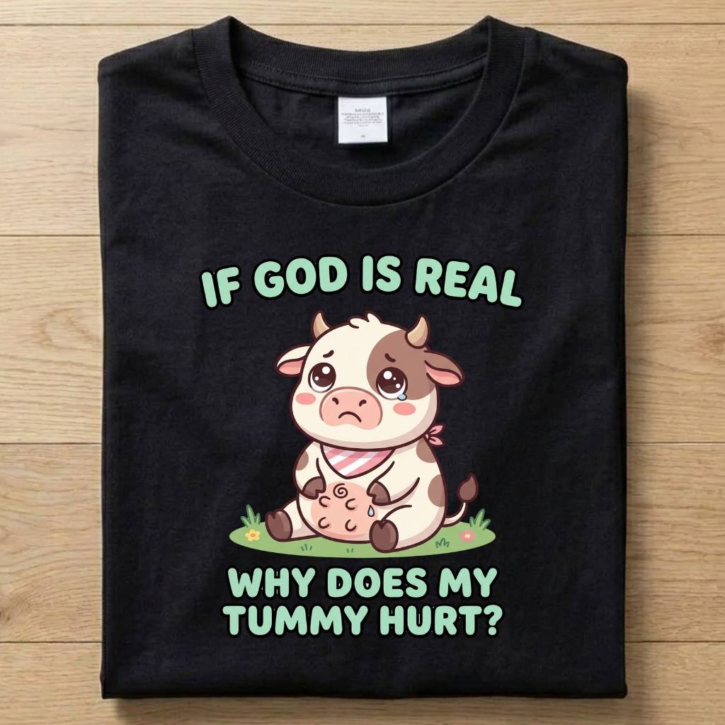 Hurting Tummy - Funny T-Shirt Unisex