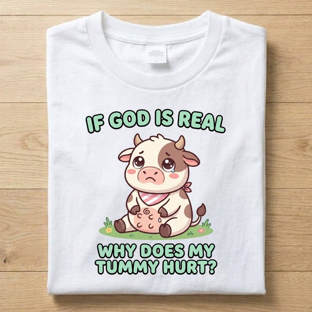 Hurting Tummy - Funny T-Shirt Unisex