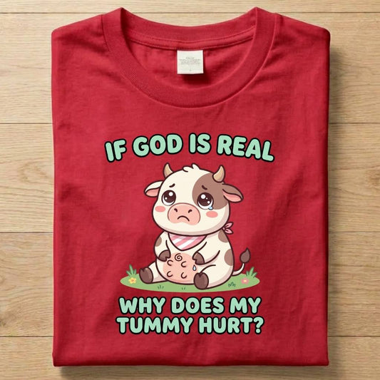 Hurting Tummy - Funny T-Shirt Unisex