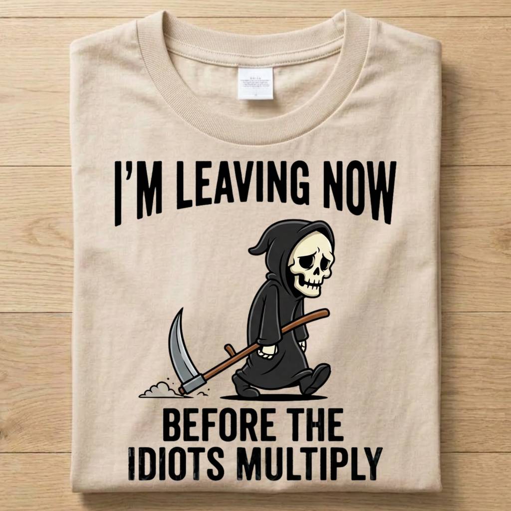 Idiots Reaper - Funny T-Shirt Unisex