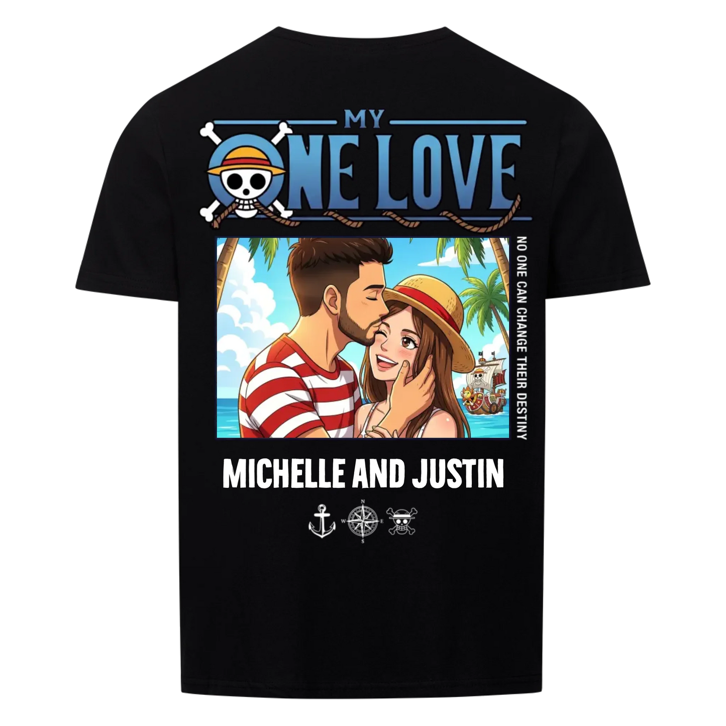My One Love Upload - Customizable Gift for Couple's Backprint