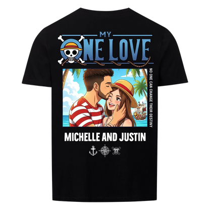 My One Love Upload - Customizable Gift for Couple's Backprint