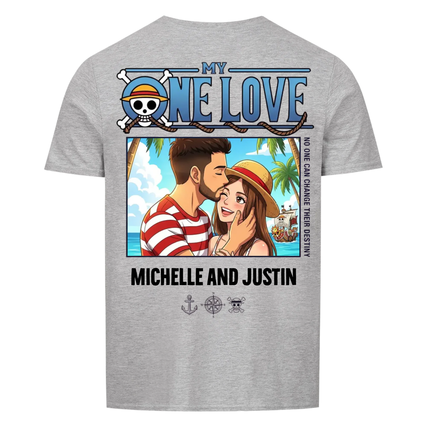 My One Love Upload - Customizable Gift for Couple's Backprint