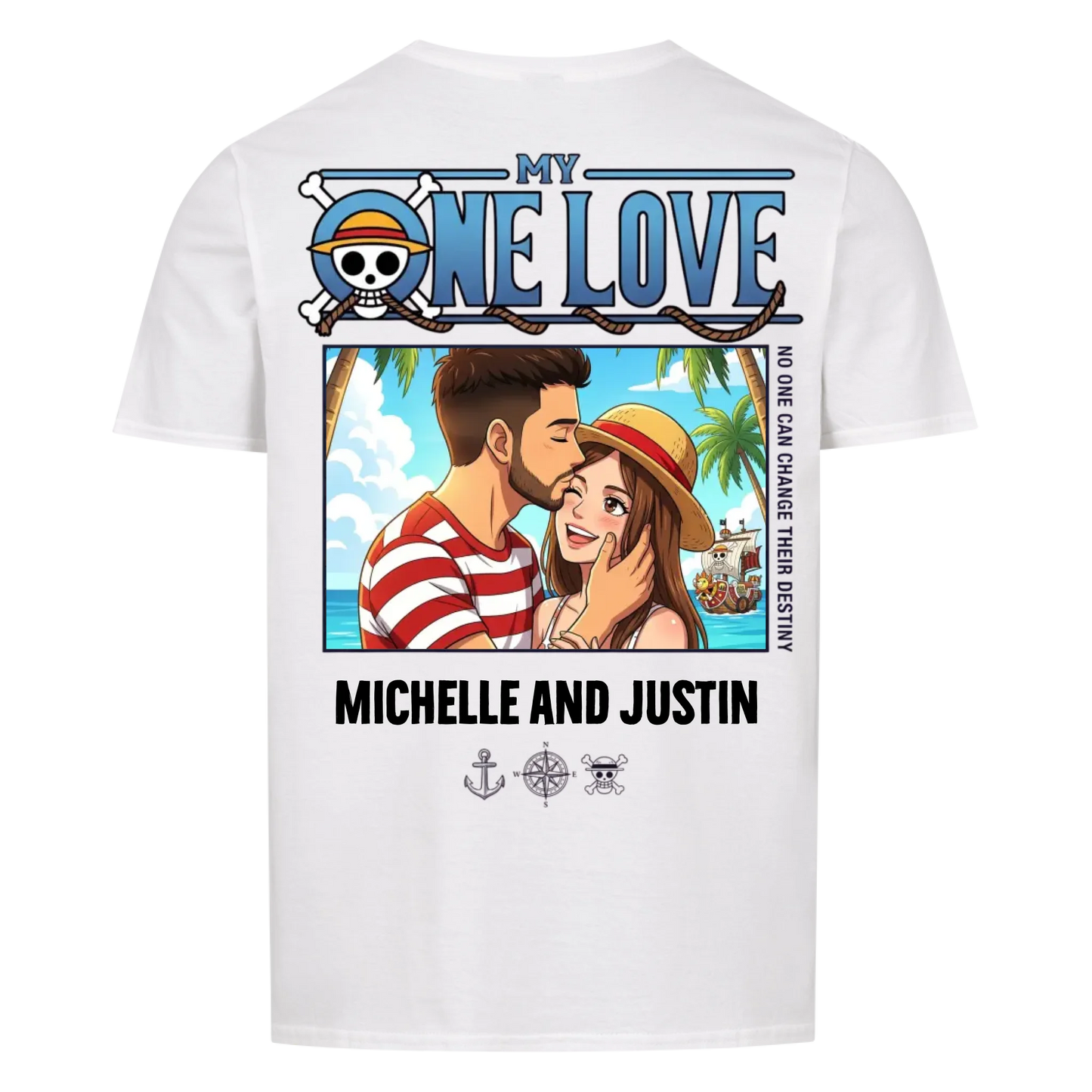 My One Love Upload - Customizable Gift for Couple's Backprint