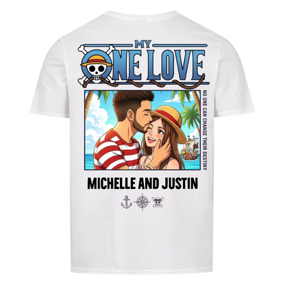My One Love Upload - Customizable Gift for Couple's Backprint