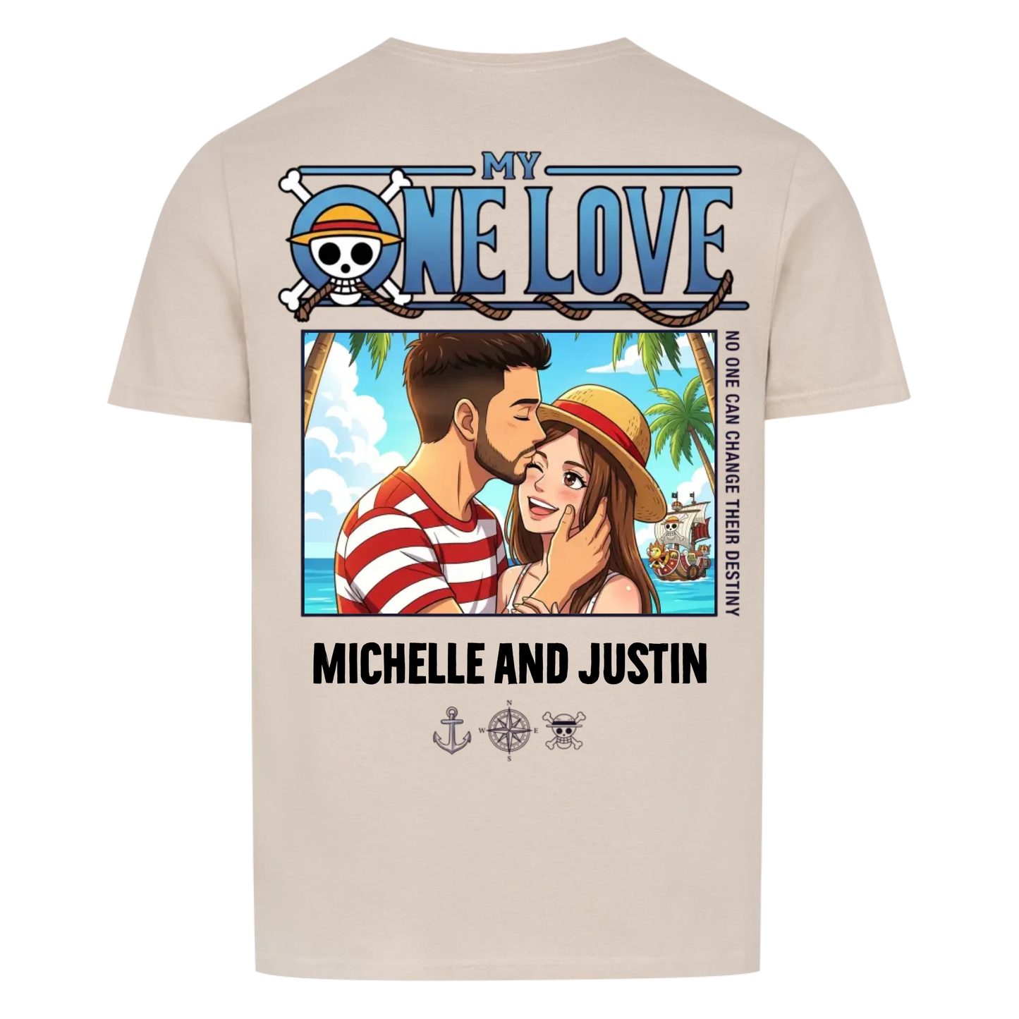My One Love Upload - Customizable Gift for Couple's Backprint