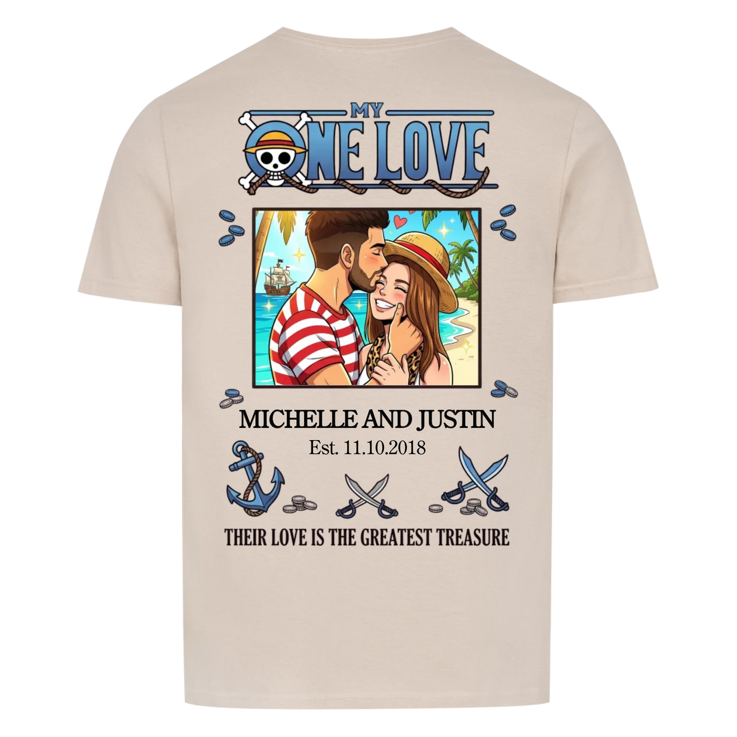 My One Love Upload 2 - Customizable Gift for Couple's Backprint