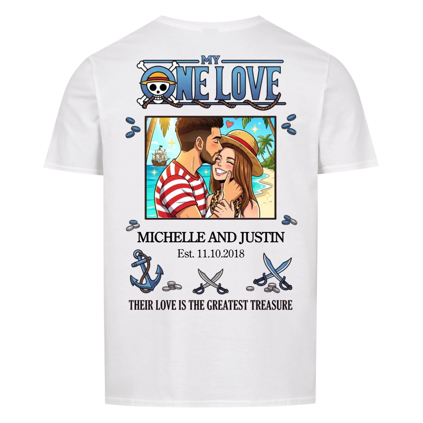 My One Love Upload 2 - Customizable Gift for Couple's Backprint