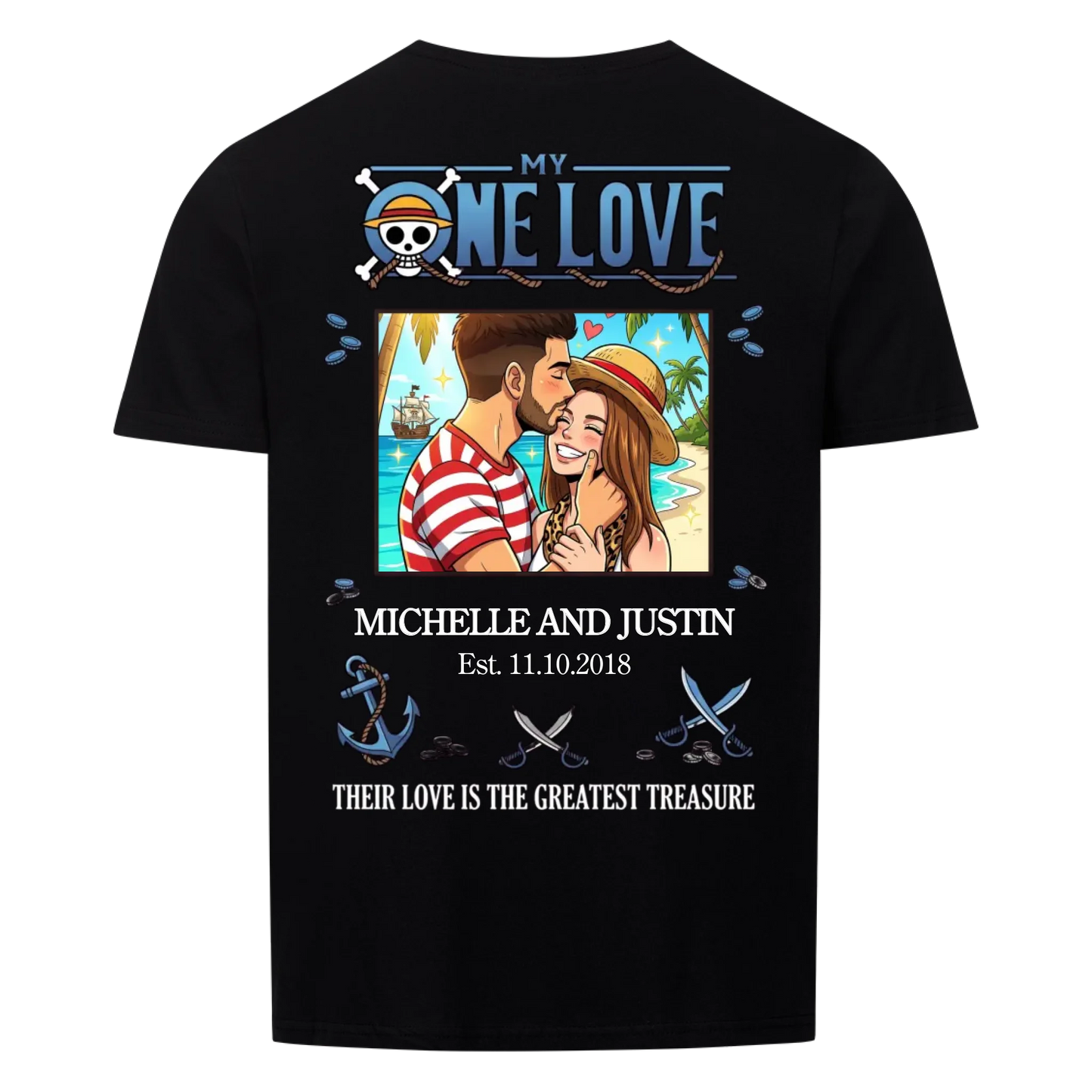 My One Love Upload 2 - Customizable Gift for Couple's Backprint
