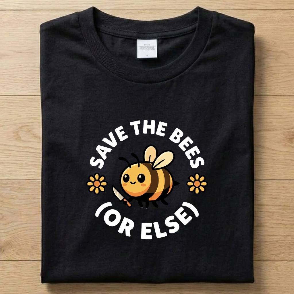 Save the Bees - Funny T-Shirt Unisex