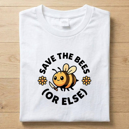 Save the Bees - Funny T-Shirt Unisex