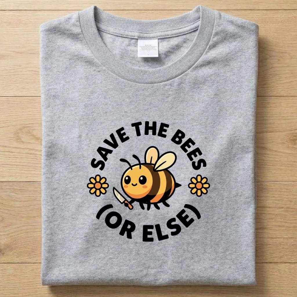 Save the Bees - Funny T-Shirt Unisex