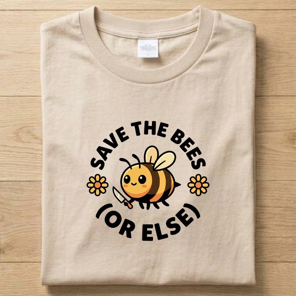 Save the Bees - Funny T-Shirt Unisex