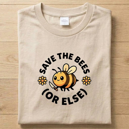 Save the Bees - Funny T-Shirt Unisex