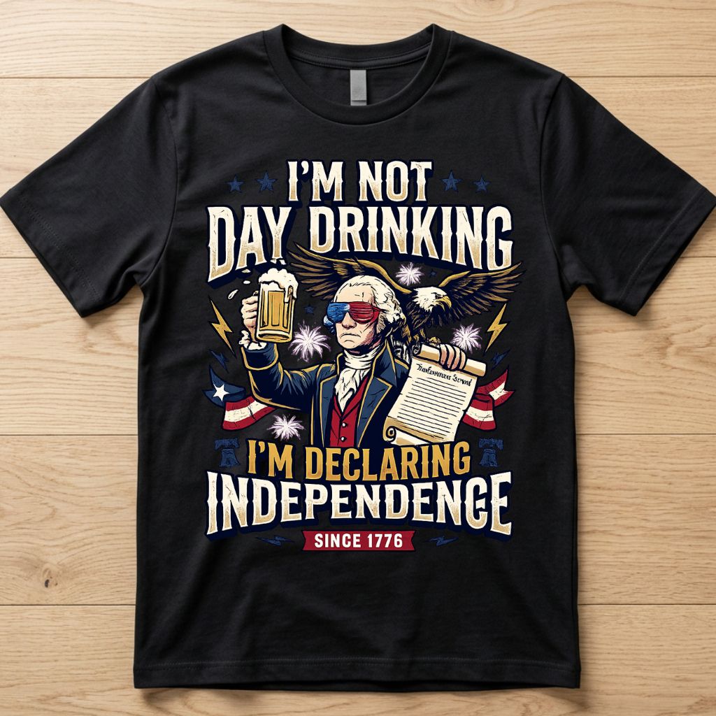 Day Drinking - Premium Independence Day T-Shirt Unisex